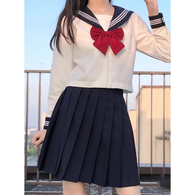 セーラー服 卒業式 女の子 制服 学生制服 3点セット 長袖 女子高生