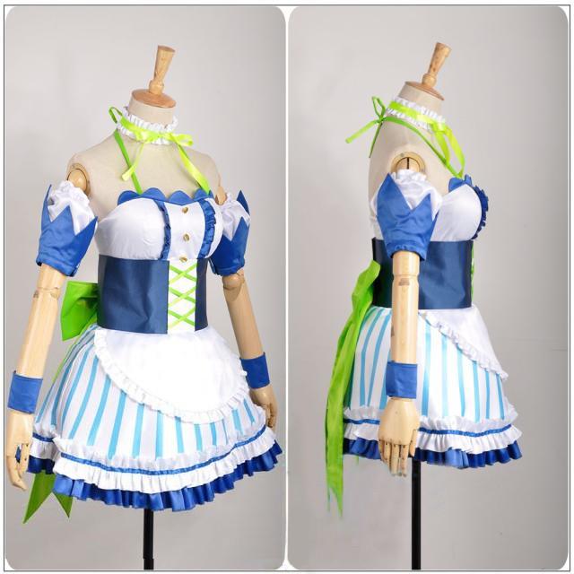 コスプレ衣装 緒方 智絵里 メイド服 アイドルマスターシンデレラガールズ 制服 コスチューム オーダーメイド可 イベントlb028f0f0zyの画像