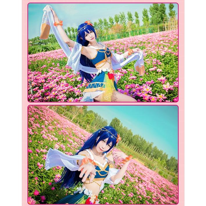 園田海未 Love Live ラブライブ コスプレ衣装 SR 園田海未 探検家編 スクフェス コスプレ コスチューム ステージ服の画像