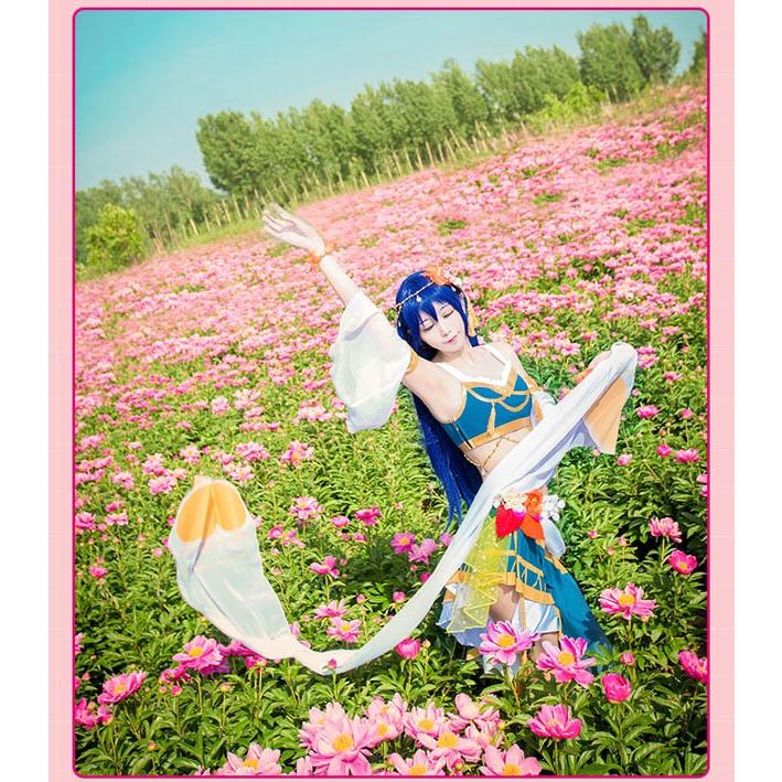 園田海未 Love Live ラブライブ コスプレ衣装 SR 園田海未 探検家編 スクフェス コスプレ コスチューム ステージ服の画像