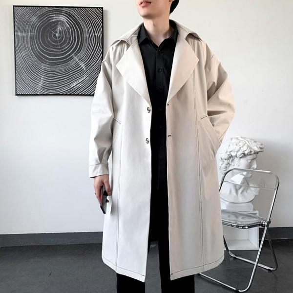 コート メンズ ジャケット ビジネス カジュアル メンズライン トレンチコート ロング トレンチコート 春 秋冬 大きいサイズ ブラック ホワイト M L XL 2XL 3XL |  | 07