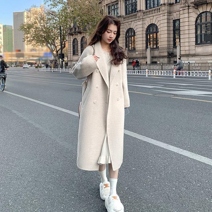 チェスターコート レディース コート 大きいサイズ ミドル丈 アウター レディースコート 韓国 パープル ピンク ベージュ ブラウン ブラック ブルー XS S M L XL |  | 09