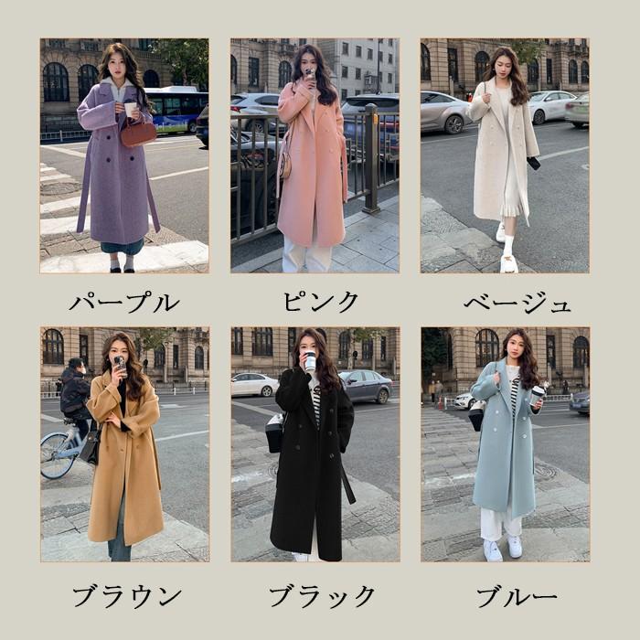 チェスターコート レディース コート 大きいサイズ ミドル丈 アウター レディースコート 韓国 パープル ピンク ベージュ ブラウン ブラック ブルー XS S M L XL |  | 01