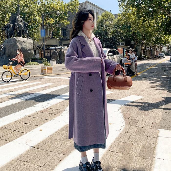 チェスターコート レディース コート 大きいサイズ ミドル丈 アウター レディースコート 韓国 パープル ピンク ベージュ ブラウン ブラック ブルー XS S M L XL |  | 03