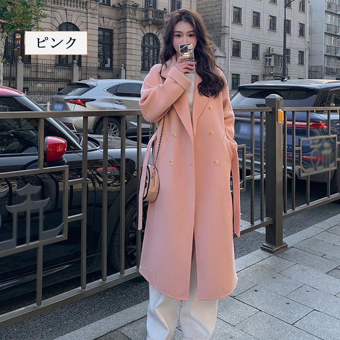 チェスターコート レディース コート 大きいサイズ ミドル丈 アウター レディースコート 韓国 パープル ピンク ベージュ ブラウン ブラック ブルー XS S M L XL |  | 05