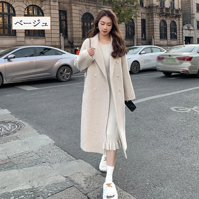 チェスターコート レディース コート 大きいサイズ ミドル丈 アウター レディースコート 韓国 パープル ピンク ベージュ ブラウン ブラック ブルー XS S M L XL |  | 07