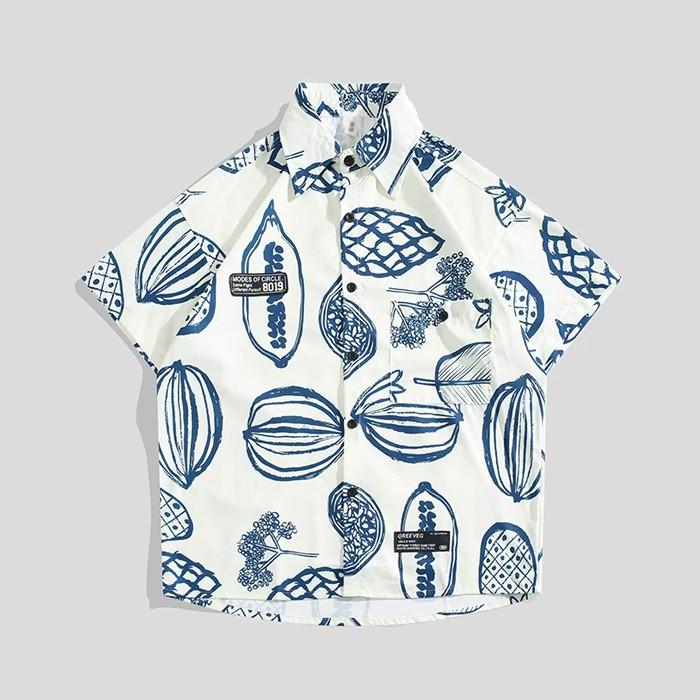 アロハシャツ メンズ レディース 半袖 開襟シャツ 派手 柄シャツ リゾートシャツ 夏服 大きいサイズ ハワイ風 カジュアル シャツ ホワイト イエロー M L XL 2XL |  | 04