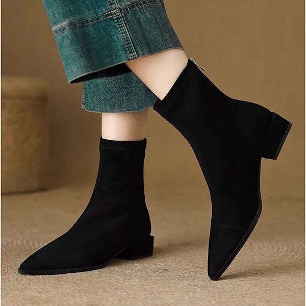 ブーツ ショートブーツ レディース 歩きやすい ストレッチ 感動ブーツ 柔らかい おしゃれ かわいい 大人 成人式 女性のアンクルブーツ |  | 05