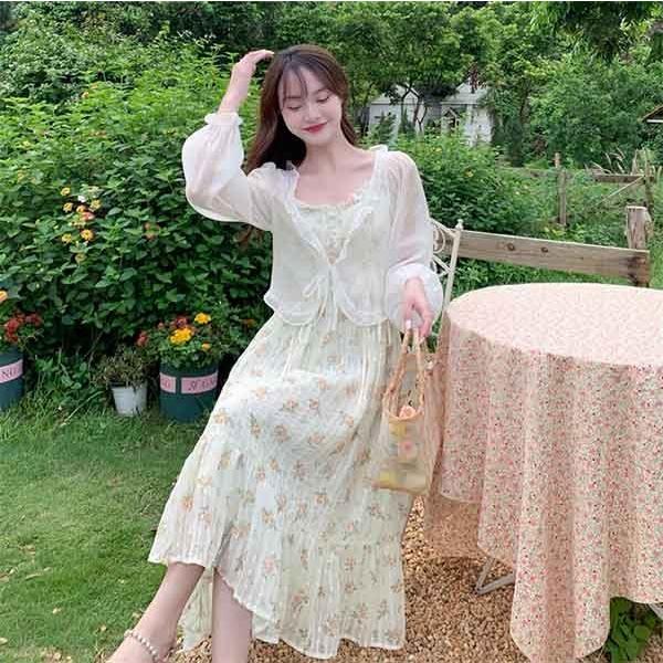 リゾートワンピース 花柄ワンピース 沖縄 大人可愛い 夏ワンピース