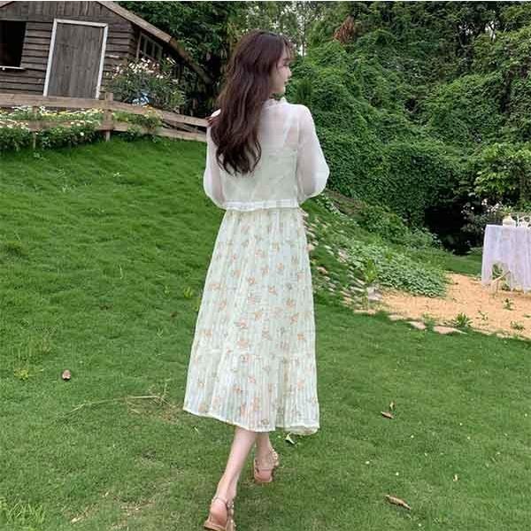 リゾートワンピース 花柄ワンピース 沖縄 大人可愛い 夏ワンピース