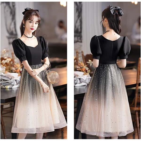 ドレス 大人 ピアノ発表会 演奏会 結婚式 フェミニン パーティードレス