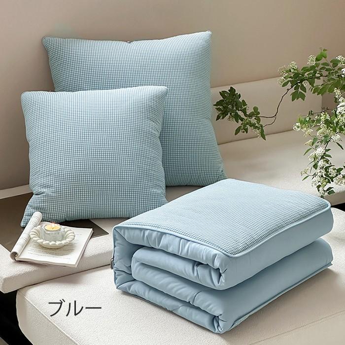 抱き枕兼用ブランケット 毛布 巻くとクッションになる ふわふわ 肌ざわり大判 シングル 高級感 防寒対策 あったか ひざ掛け 昼寝 膝掛け 洗濯可 車中 オフィス |  | 07