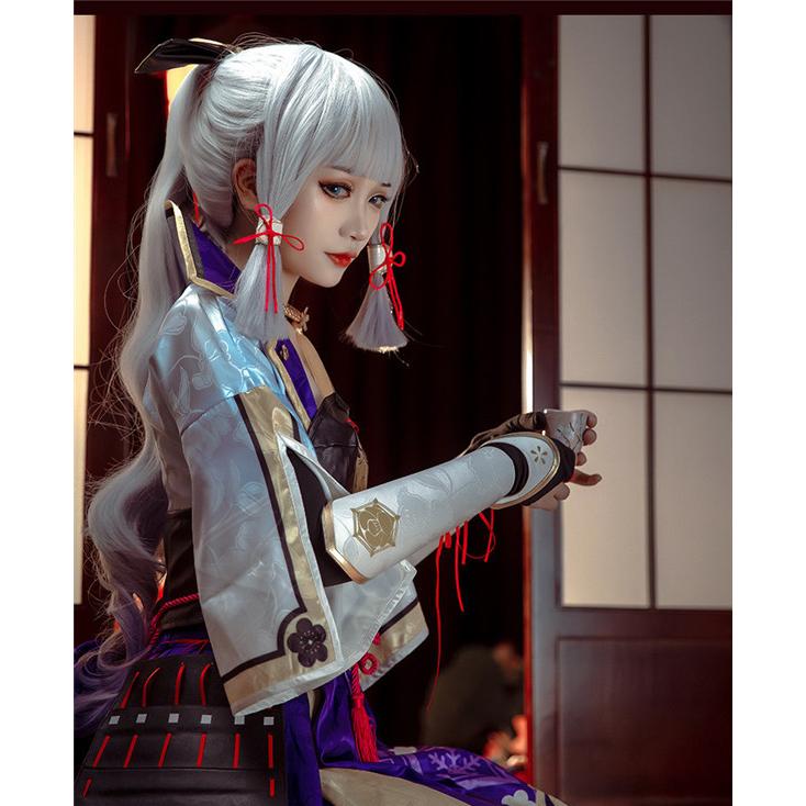 原神　げんしん　神里綾華　コスプレ衣装　ウィッグ　下駄付き 三分妄想1/3Delusion】原神 Genshin 神里綾華-かみさとあやか