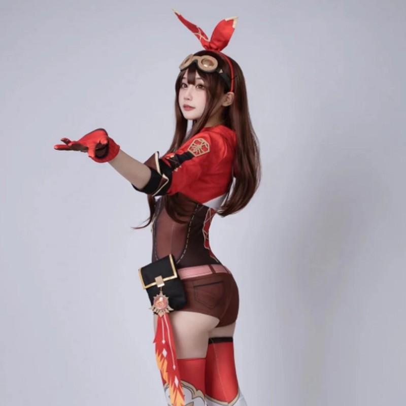 原神アンバー コスプレ衣装 ウィッグ 道具 追加可 cosplay 変装 仮装