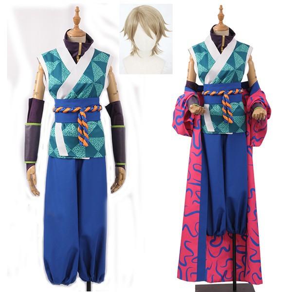 A3 SHINOBI珍道中 和服 夏組 三好 一成 コスプレ衣装 ウィッグ 追加可