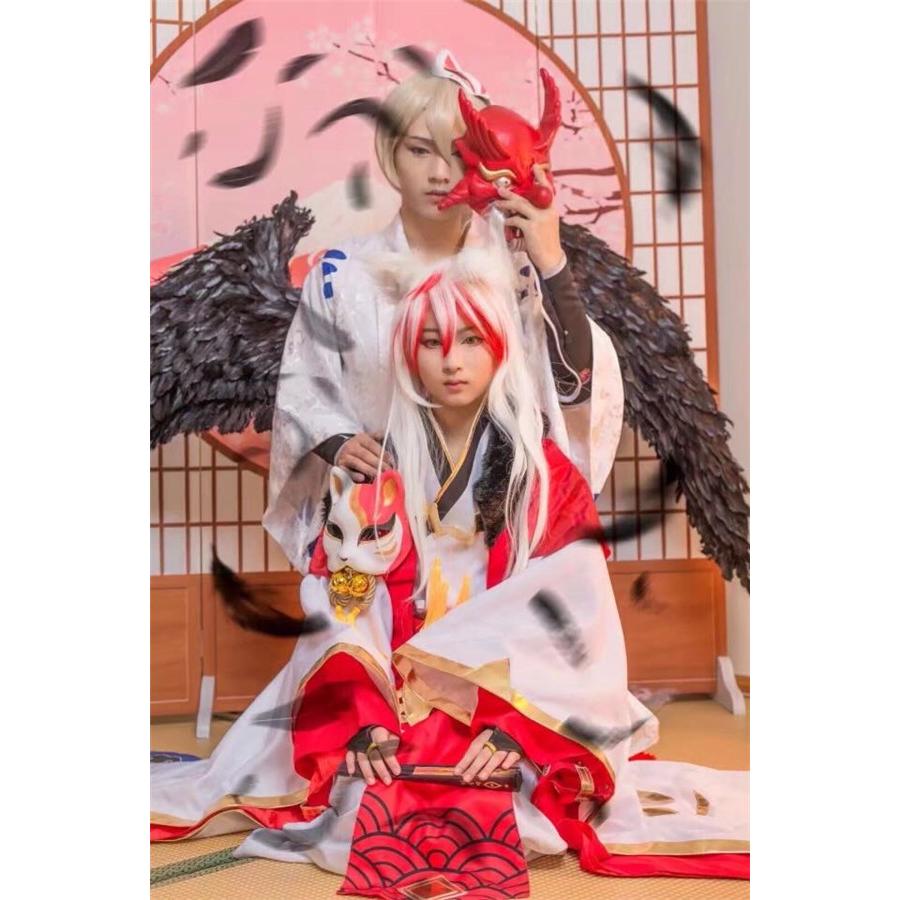 コスプレ衣装 陰陽師 妖狐 覚醒後 スキン 風流たるもの コスプレ衣装 忘年会 文化祭 余興 ウィッグ 下駄 尾 追加可｜fullgrace｜03