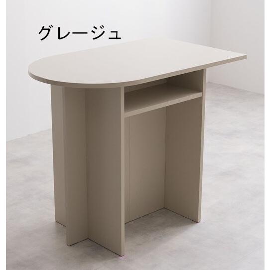 壁付け レジカウンター カウンターテーブル レジ受付 受け付け レジ台 ダイニングテーブル カフェテーブル 対面 応接テーブル ハイカウンター kkkezの画像