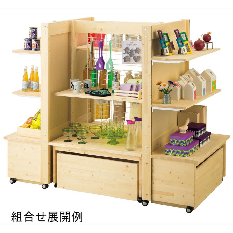 ゴンドラ 陳列棚 天然木製 商品ディスプレイ ワゴン 販売台 ゴンドラ 陳列棚 天然木製 商品ディスプレイ ワゴン 販売台