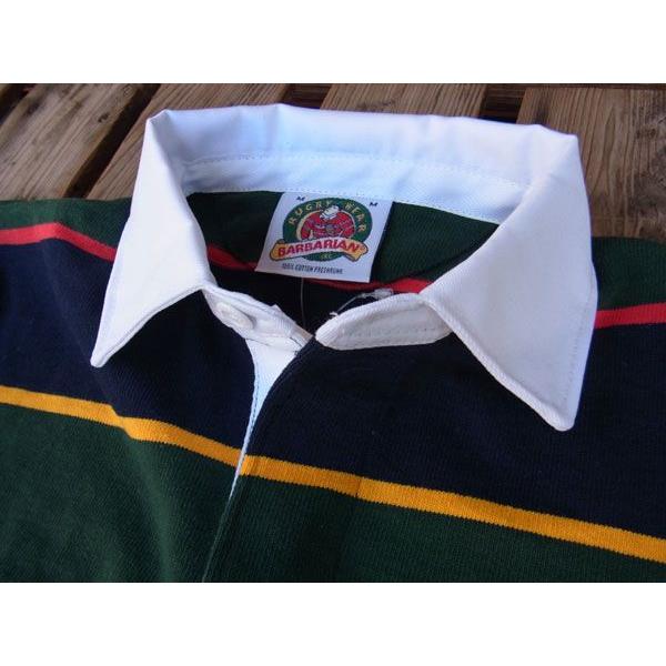 Barbarian（バーバリアン） BARBARIAN 12oz ラガーシャツ ボーダー