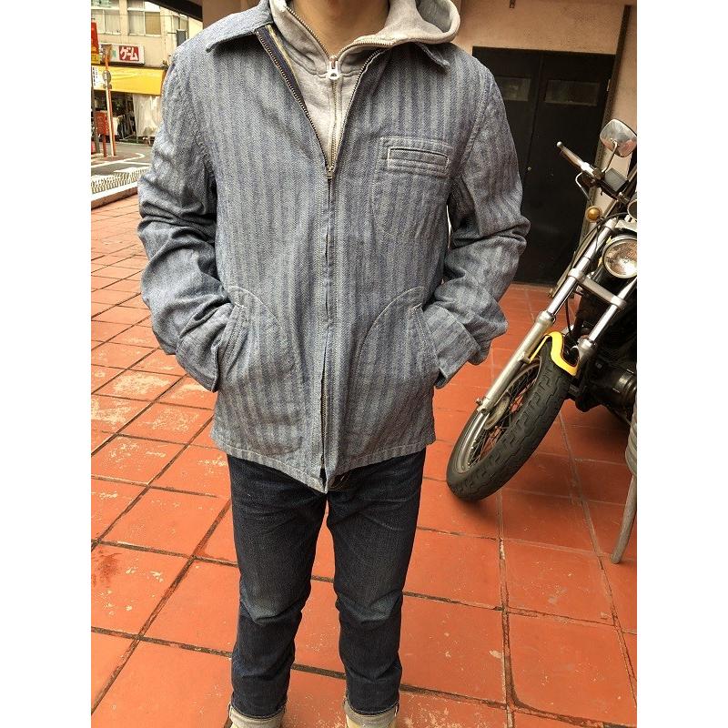 TWOMOON Original Indigo Herringborn Work Jacket | 