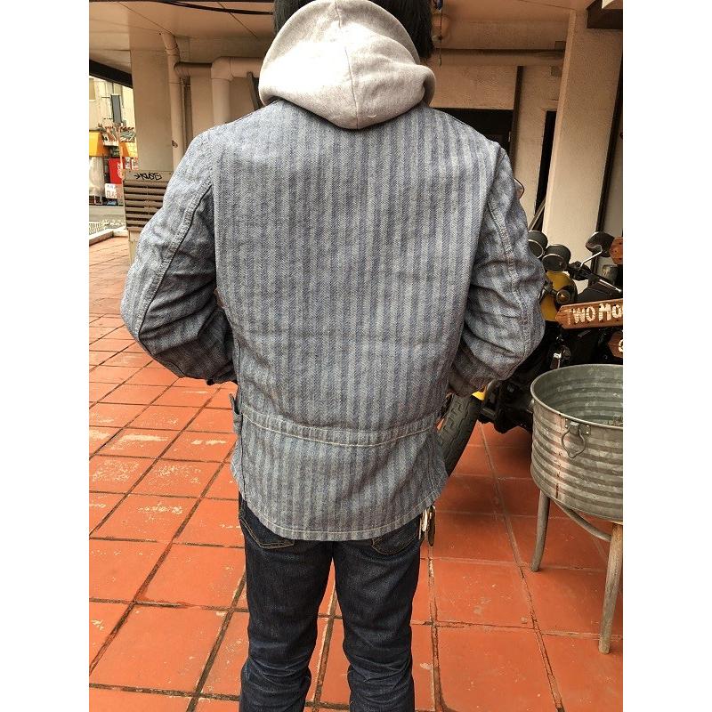 TWOMOON Original Indigo Herringborn Work Jacket |  | 01