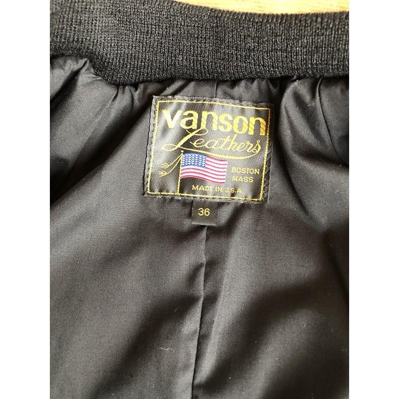 VANSON 9TJV ジャケット FULLNELSON別注 サイズ36 VANSON バンソン 9TJV ALL BLACK : フルネルソンハーフ - 通販