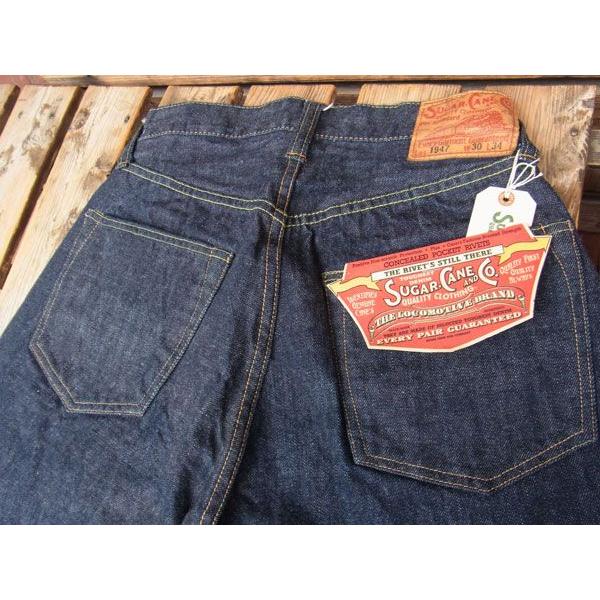 シュガーケーンワンウォッシュデニムSUGAR CANE ONE WASH DENIM 1947MODEL  SC41947｜fullnelsonhalf｜04