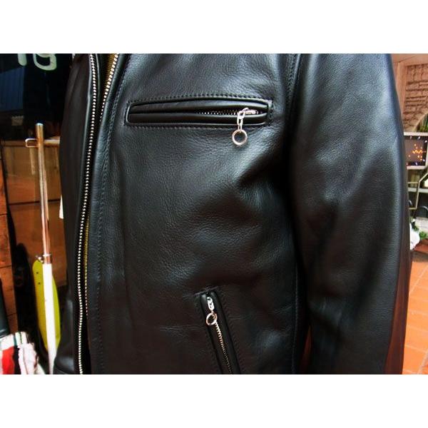 ショットトラッカーレザージャケットSCHOTT TRUCKER LEATHER JACKET 103US  BLACK｜fullnelsonhalf｜05