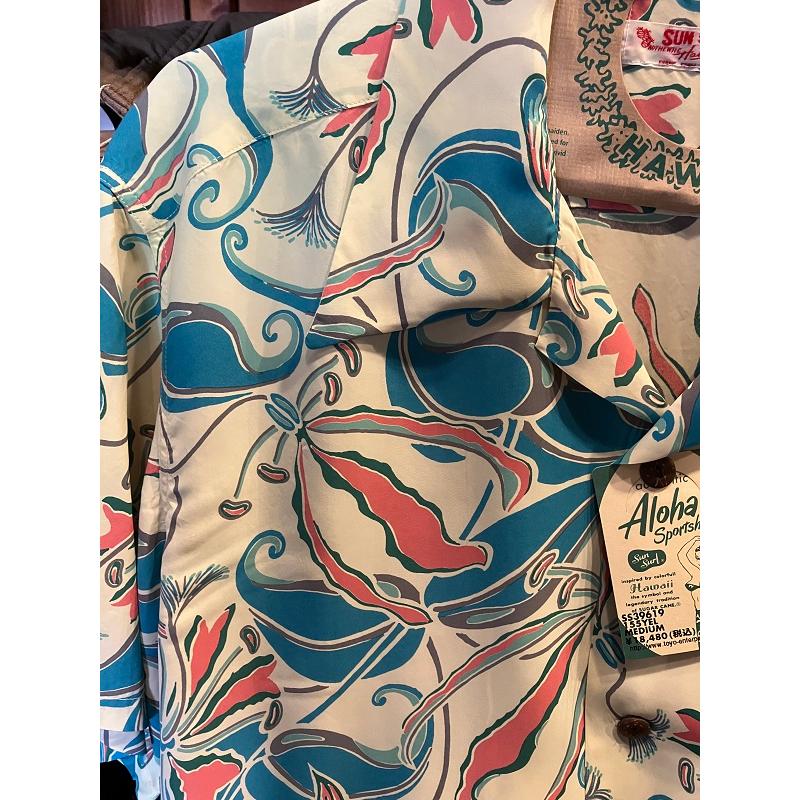 SUNSURF RAYON HAWAIIAN SHIRT “SPIDER LILY” |  | 01