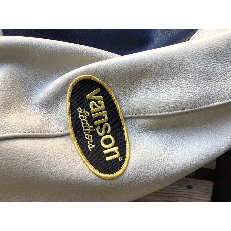 VANSON 9TJV 別注カラー ネイビー×ボーン : フルネルソンハーフ VANSON 9TJV 別注カラー ネイビー×ボーン : フルネルソンハーフ