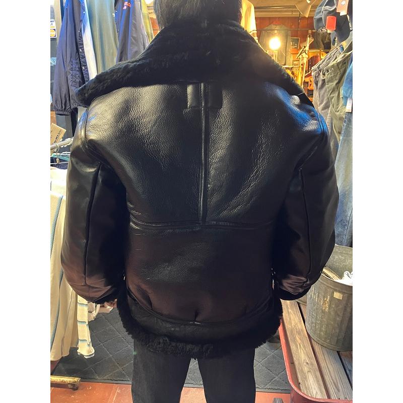 Vanson B-3 Flying Fortress Crew Jacket Black Mouton | VANSON | 01