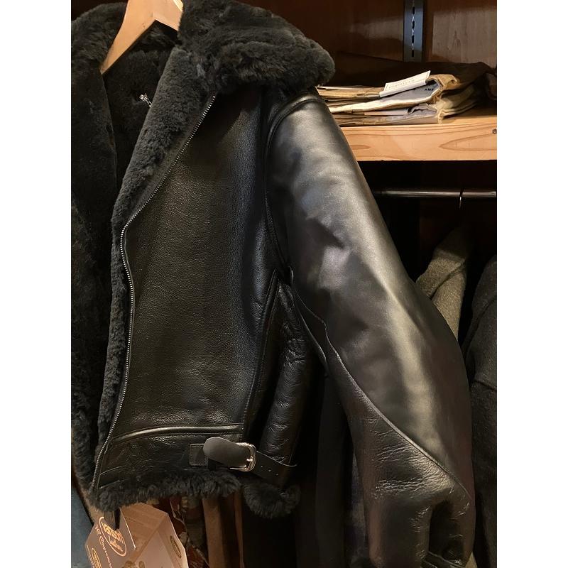 Vanson B-3 Flying Fortress Crew Jacket Black Mouton | VANSON | 09