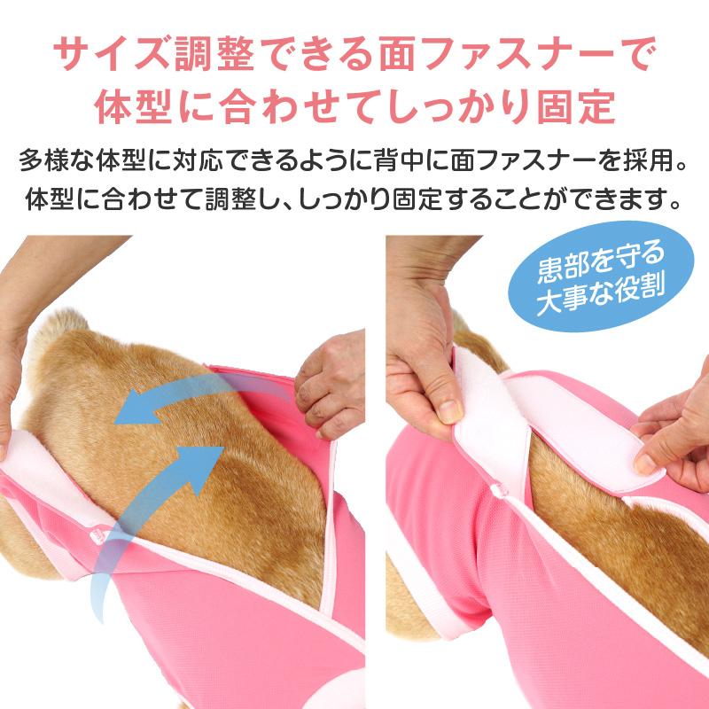 エリザベスカラー の代わりに 犬 服 冬 秋 術後服 エリザベスウエア(R) 女の子 ダックス 小型犬用 抗菌 消臭素材 獣医師 去勢 | full of vigor | 08