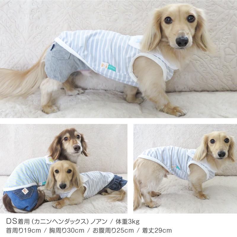 full of vigor 犬 服 セーラー カラー 防蚊 ボーダー タンク