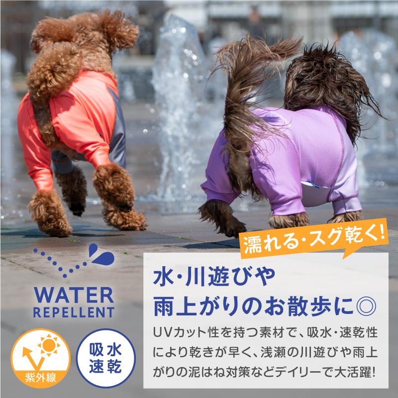 ドッグプレイ(R)配色撥水ラッシュガード(中型犬用)【ネコポス値3】犬 服 柴犬 コーギー 春 夏 秋 冬 お出かけ 海｜fullofvigor-yshop｜03