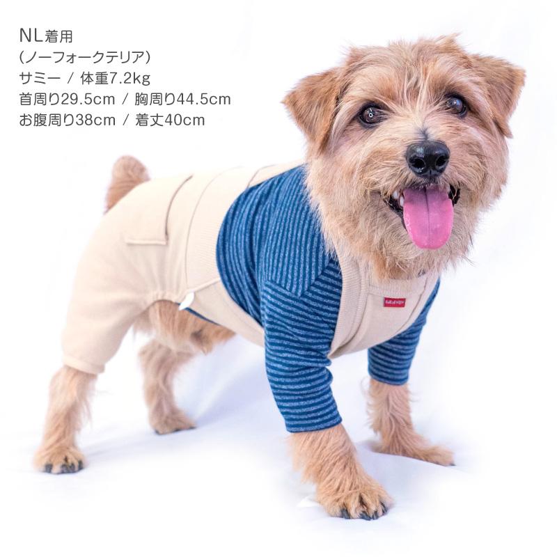 犬服　パンダ　デニムサロペットワンピース　見本 犬服パンダデニムサロペットワンピース見本