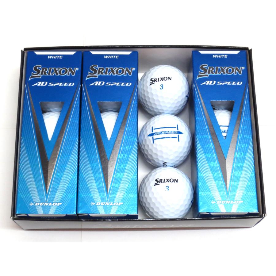 新品★ダンロップ★スリクソン AD スピード ボール★SRIXON AD SPEED★2024★アライメント★ホワイト★1箱★12球★1ダース｜fullshot-moriyama｜02