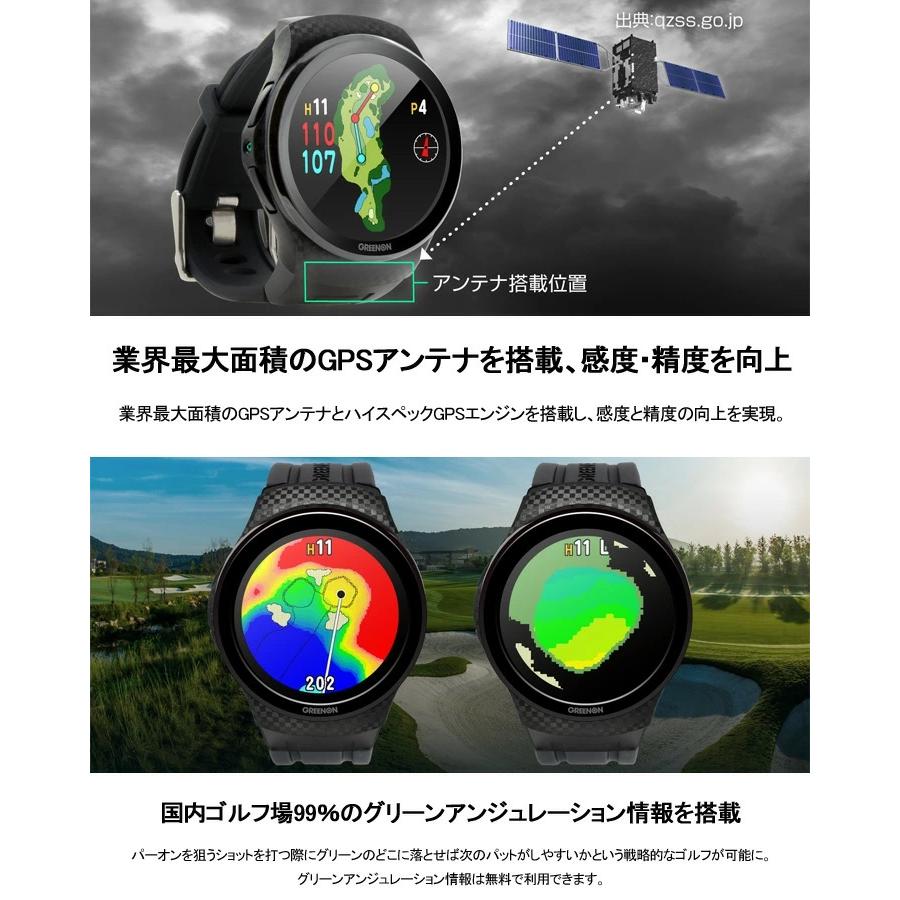 GREENON 新品☆グリーンオン☆ザ・ゴルフ ウォッチ A1-III☆みちびき 