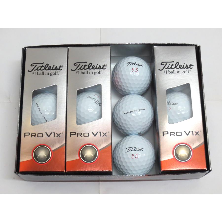 新品★タイトリスト★プロ PRO V1x ボール★2023★ダブルナンバー【11・33・55・77】★ホワイト★日本正規品★1箱★12球｜fullshot-moriyama｜02