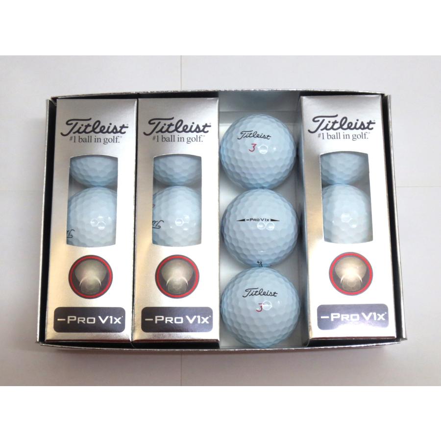 新品2024年タイトリストPRO V1Xレフトダッシュ3ダース36球日本仕様