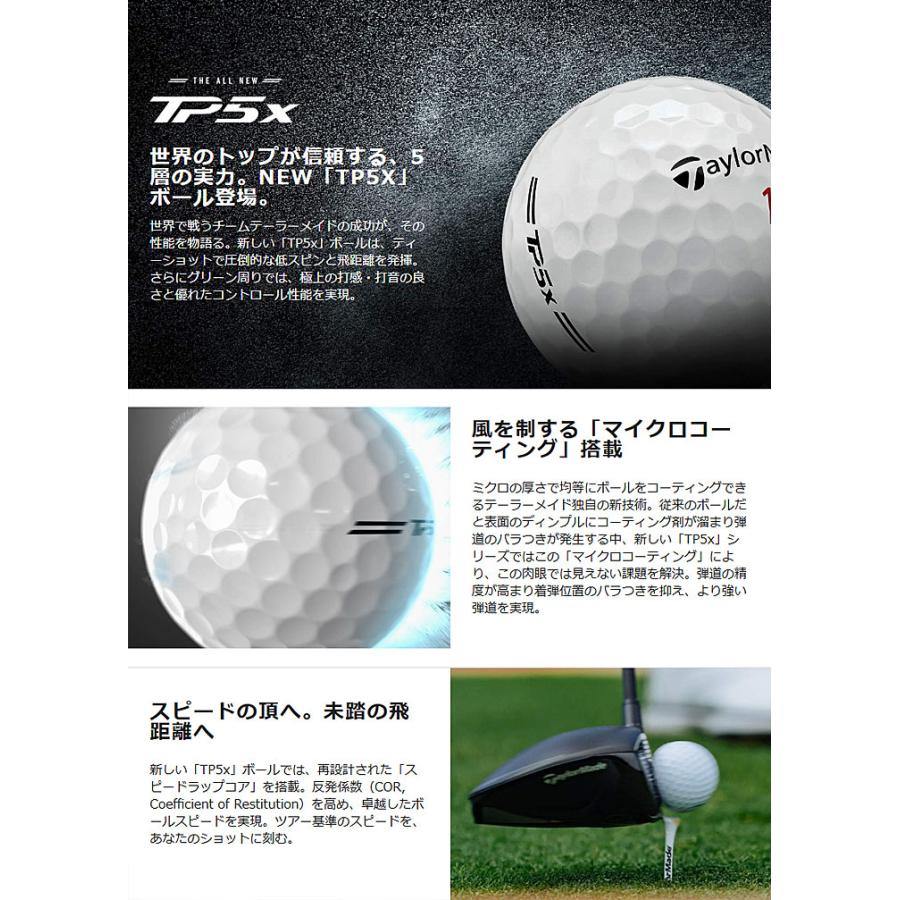 TP5x 新品☆テーラーメイド☆TP5x pix ボール☆5層構造 ツアーボール 