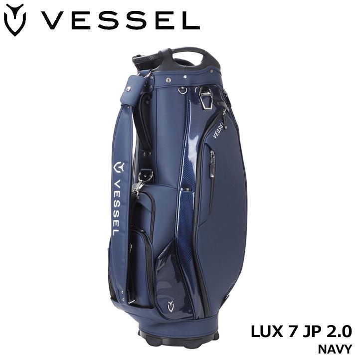 Vessel キャディバッグ ネイビー/ホワイトLux7jp VESSEL 新品☆ベゼル☆VESSEL☆ラックス Lux 7 JP 2.0 カート キャディ