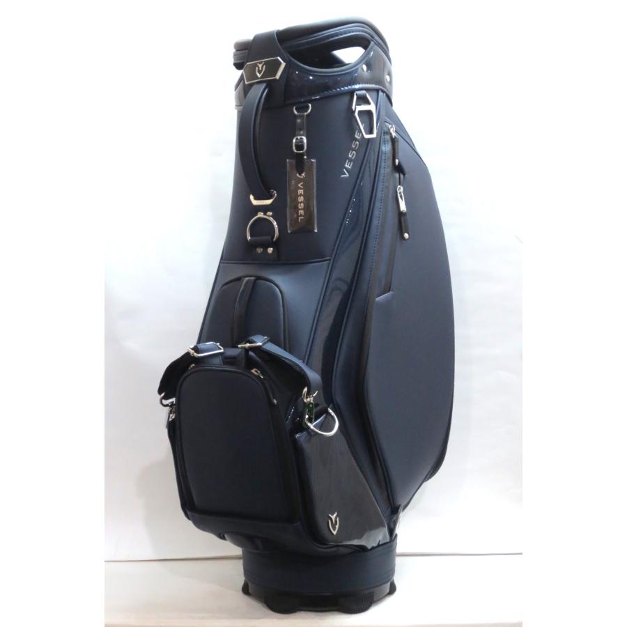 ゴルフバッグ・キャディバッグ VESSEL PRIME MINI Staff Carbon Navy VESSEL 新品☆ベゼル☆VESSEL☆PRMINI プライム ミニ スタッフ PRIME
