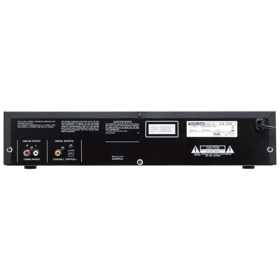 TASCAM CD-200 業務用CDプレーヤー : Hibino.com ストア(ヒビノ公式
