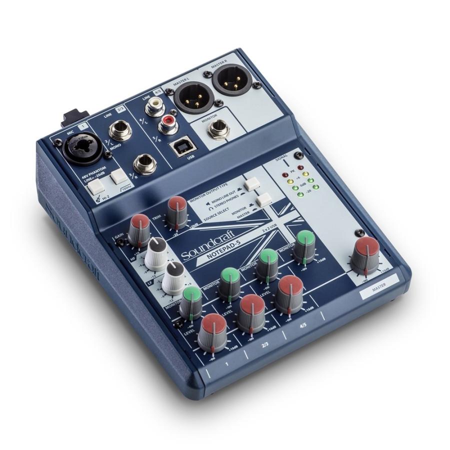 Soundcraft Notepad-5 アナログミキサー/USBオーディオ
