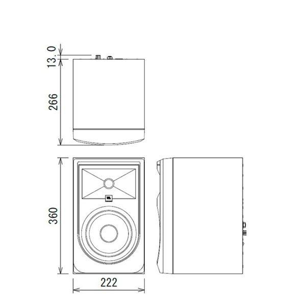 JBL（ジェイビーエル） JBL PROFESSIONAL 306P MkII パワード2-Way