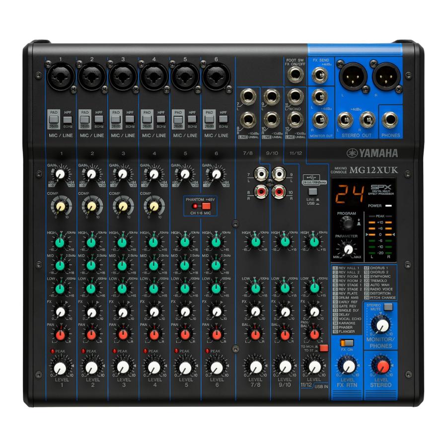 YAMAHA（ヤマハ） YAMAHA【MG12XUK】12ch USBインターフェース搭載