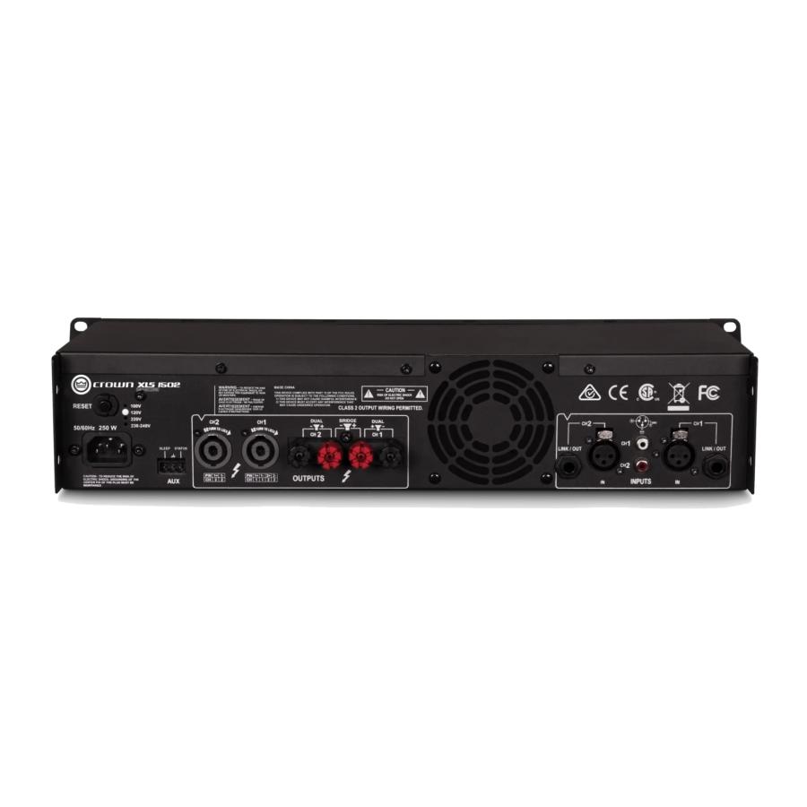 CROWN XLS1502 | パワーアンプ 525W×2（4Ω） : Hibino.com ストア