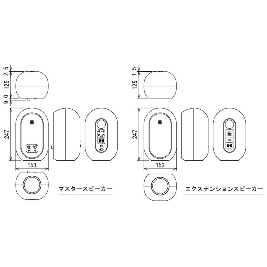 JBL PROFESSIONAL 104-BT-Y3 パワード2-Wayフルレンジ・スタジオ