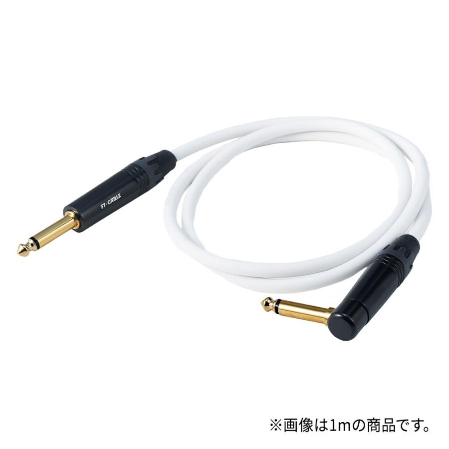FTーCABLE ギターケーブル ギターシールド ホワイト 白 5m S-L